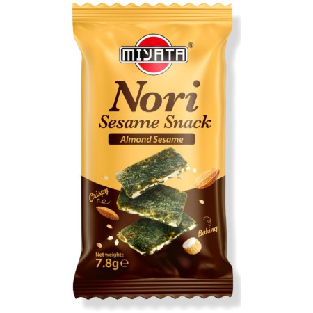 detail Miyata Nori sesame snack 7,8g Almond (24)