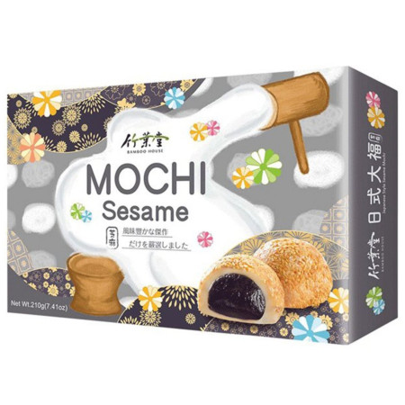 detail Bamboo House Mochi 210g Sesame (krabice) (24)