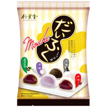 detail Bamboo House Mochi 250g (sáček) Mixed příchuti (červené fazole, taro, matcha)