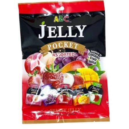 detail Funny Hippo Jelly Pocket Fruity Assorted 240g (Thach Tui)