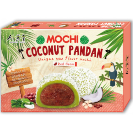 detail Bamboo House Mochi 180g Coconut Panda Red Bean