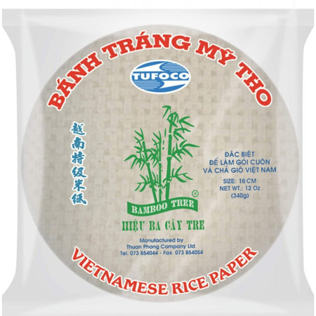 chi tiết Rýžový papír 22cm 340g (Banh trang 3 cay tre) TUFOCO