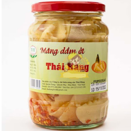 chi tiết Mang dam ot (Thai Hang) 800g - Nakládané bambusové výhonky s chilli (15)