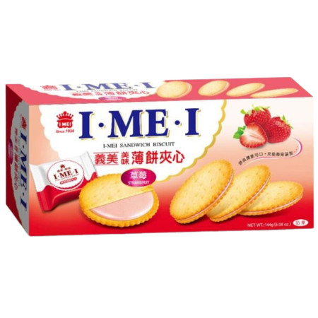 detail I Mei Biscuits 144g - Strawberry Flavor (12)