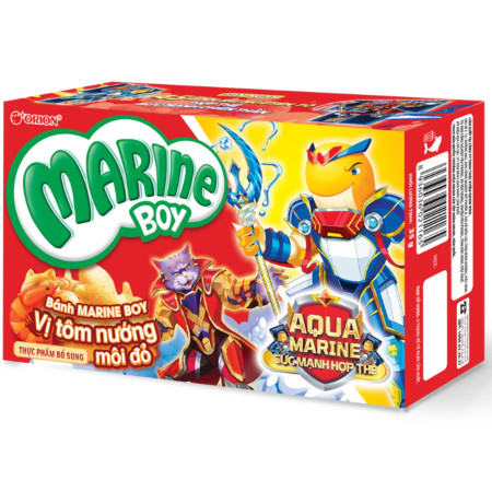chi tiết Marine Boy 35g (Banh Ca) Cracker - Tom Nuong červený