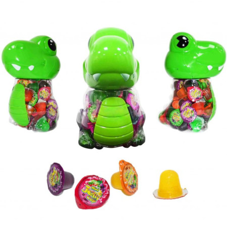 detail Jelly cup želé 100ks x 13g pokladnička Dinosaur (100)