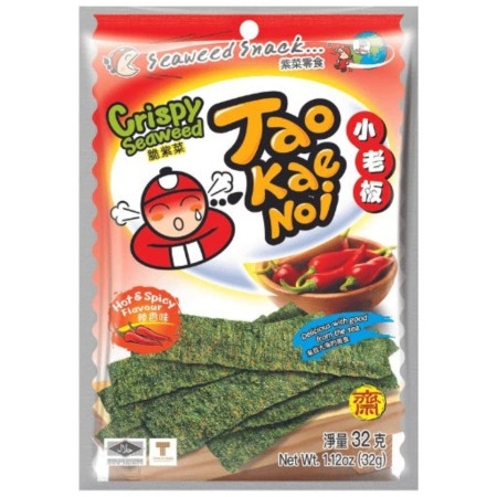 chi tiết Tao Kae Noi Crispy Seaweed 32g Hot Spicy (60)