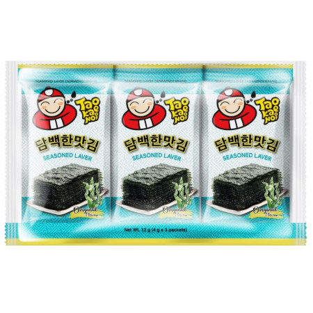detail Tao Kae Noi Laver Seaweed 4g x 3ks Nori - Originál (Rong Bien)