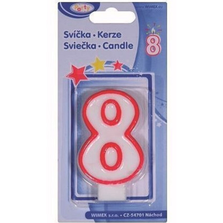 chi tiết Wimex narozeninové svíčky číslo 8 (12)