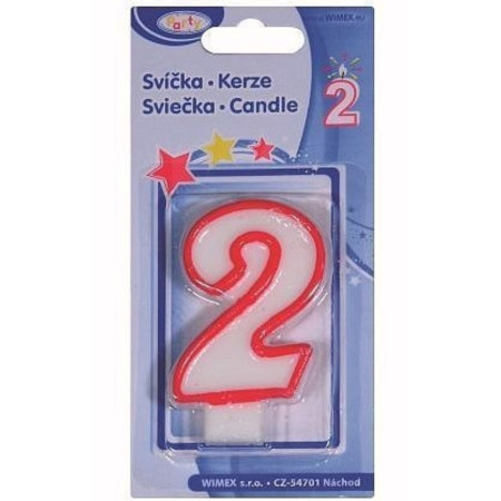 detail Wimex narozeninové svíčky číslo 2 (12)