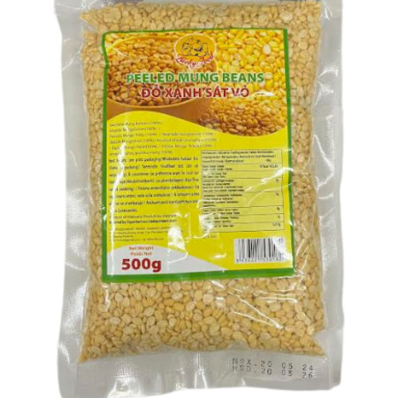 chi tiết Lucky Food Mungo fazole oloupaná 500g do xanh tach sat vo