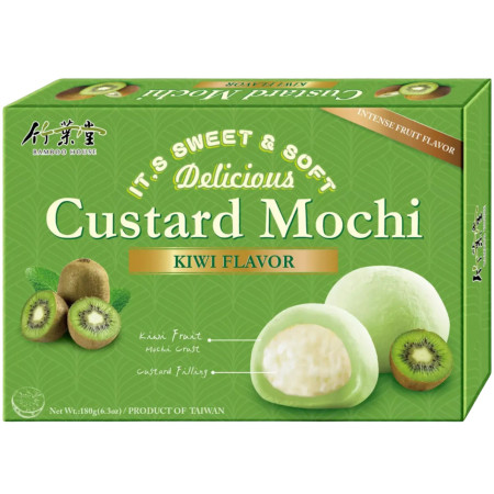 detail Bamboo House Mochi 180g Custard Kiwi (krabice)