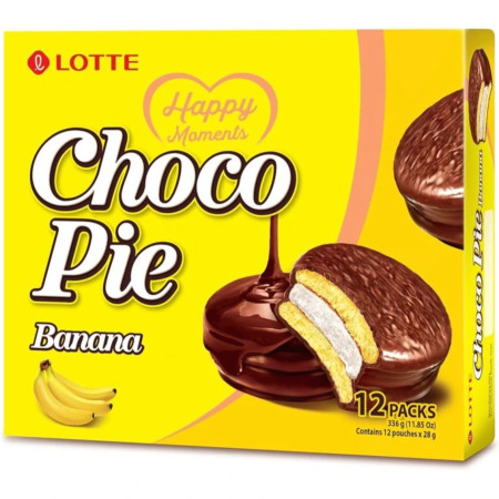 chi tiết Lotte Choco Pie 336g Banana