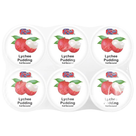chi tiết Rico pudding 390g (6ks) Lychee (thach)