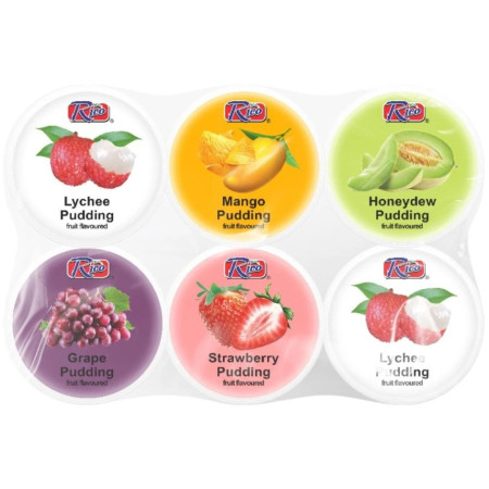 detail Rico pudding 390g (6ks) Assorted Fruit (thach)