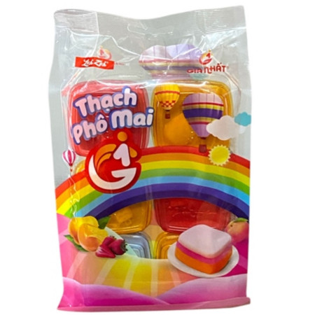 chi tiết Thach pho mai Zai Zai 440g pudding / želé (12)