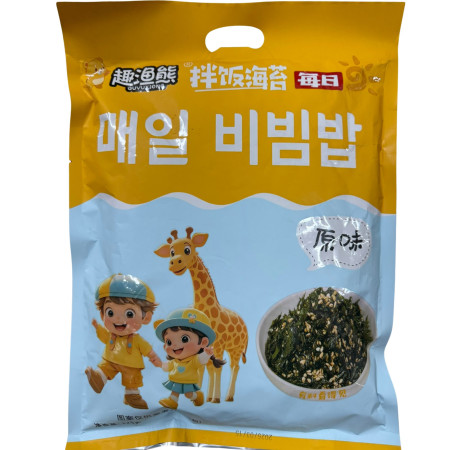 chi tiết Quyuxiong Rong Bien huou cao co 128g (10ks x 12,8g) - žlutý obal (mořské řasy) (