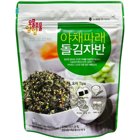 detail Rong Bien rac com 40g - pečené kořeněné řasy (zelený obal) (30)