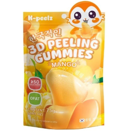 chi tiết K-Peelz 3D Peeling Gummies 75g želé Mango (50)