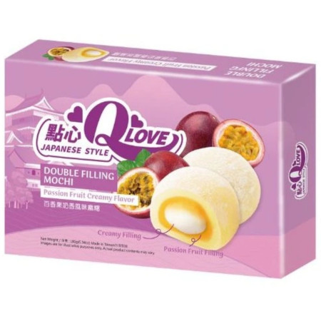 chi tiết QLove Mochi Double Filling 180g koláčky Passion Fruit (24)