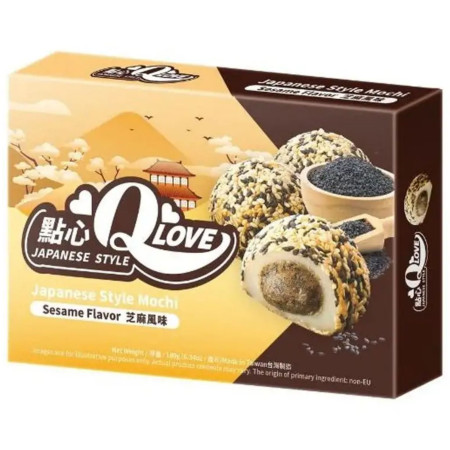 detail QLove Mochi Traditional 180g koláčky Sesame (24)