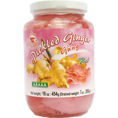 detail Red Drago Pickled ginger 454g / 200g zázvor gung hong (24)