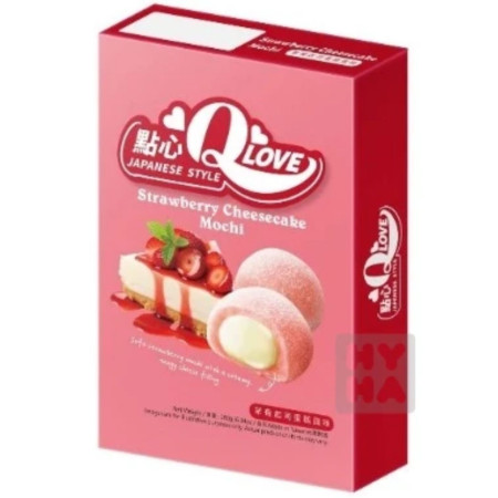 detail QLove Mochi Deluxe 180g koláčky Strawberry Cheesecake (24)