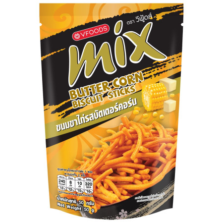 chi tiết Vfood Mix chipsy 50g Butter Corn Biscuits (Que cay Thai Lan) (6)
