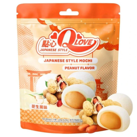 detail QLove Mochi 120g koláčky sáček Peanut Flavor