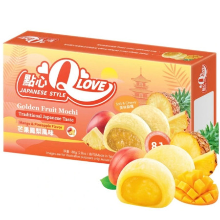 detail QLove Mochi 80g koláčky Golden Fruit (24)