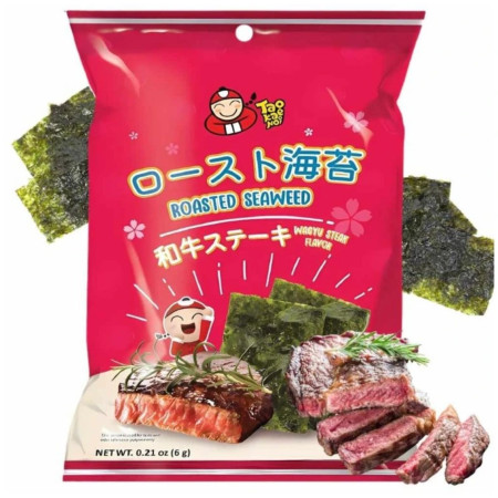 chi tiết Tao Kae Noi Roasted Seaweed Wagyu Steak 6g (12)