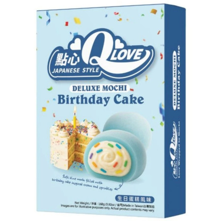detail QLove Mochi Deluxe 168g koláčky Birthday Cake (24)