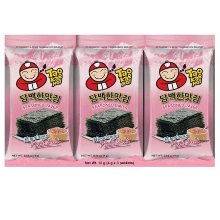 detail Tao Kae Noi Laver Seaweed 4g x 3ks Nori - Himalayan Pink Salt (Rong Bien)