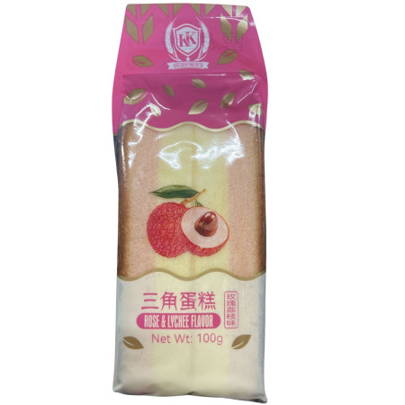 chi tiết Ranli Shougong Cake 100g pečivo - Lychee (banh bong lan tam giac) (40)