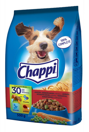 detail Chappi granule 500g hověží+drůbeží