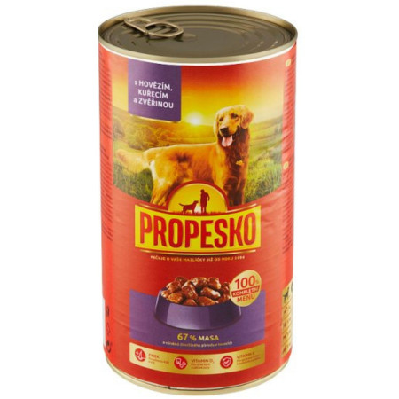 chi tiết Propesko Kousky Pes 1240g Hovězí/Kuřecí (6)