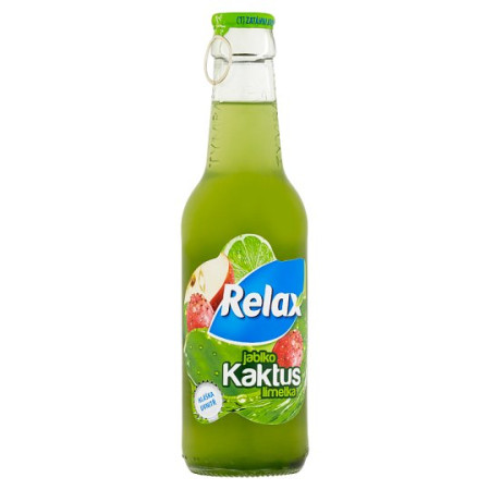 detail RELAX víčko 0,25l sklo Kaktus ovocný nápoj (24)