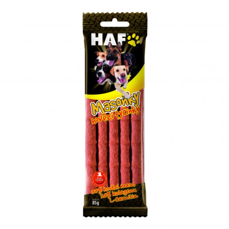 chi tiết HAF hovězí tyčinky 10ks 85g