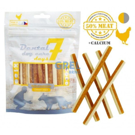 chi tiết Dental Dog care 7 days Fresh meat 80g tyčka kuřecí (12)