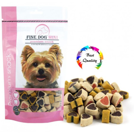 chi tiết Fine dog mini Doypack 100g - Srdíčka soft mix (14)