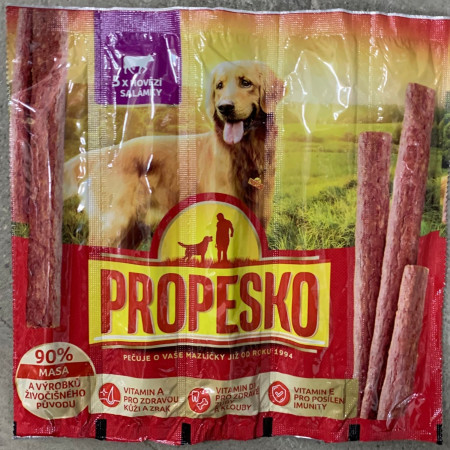 detail Propesko snack 50g masové tyčinky pes