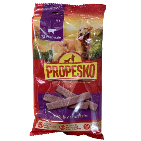 detail Propesko snack 120g proužky s hovězím pes (16)