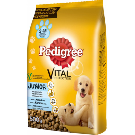 chi tiết Pedigree granule 500g Junior 2 - 15 měsíců Kuřecí s rýži (12)