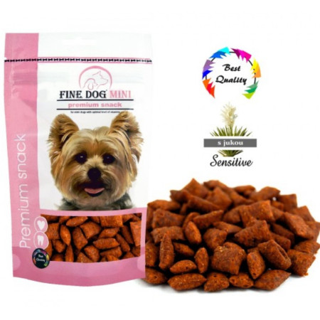 chi tiết Fine dog Mini Doypack 80g - Sensitive plněné polštářky (14)