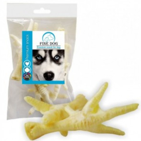 detail Fine dog nature kuřecí pařátek bílý 5ks (25)