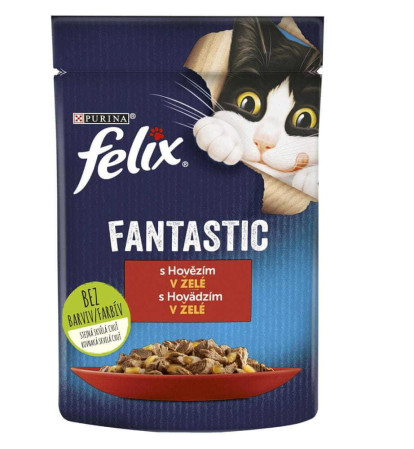 chi tiết Felix fantastic kapsička 85g Adult s hovězím v želé (26)