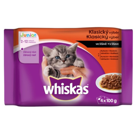 detail Whiskas kapsa 4ks x 85g Junior klasický výběr ve šťávě DD06G (13)