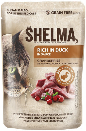 chi tiết Shelma GF NMkapsa kočka 85g Filetky/brusinka