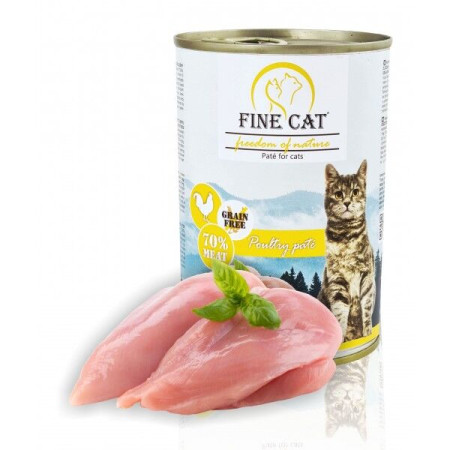 chi tiết FINE CAT FoN 400g konzerva pro kočky drůbeží 70% masa paté (12)