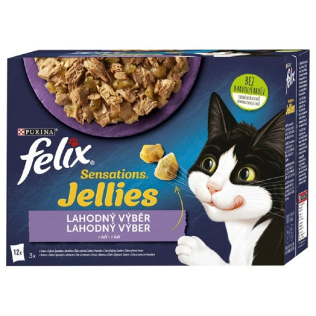 detail Felix Sensations Jellies 12x85g lahodný výběr v želé